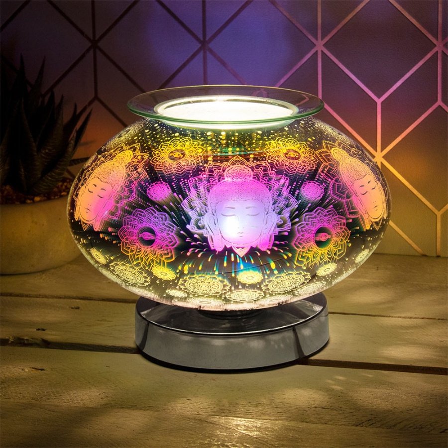 ROUND DESIRE AROMA LAMP - 3D BUDDHA